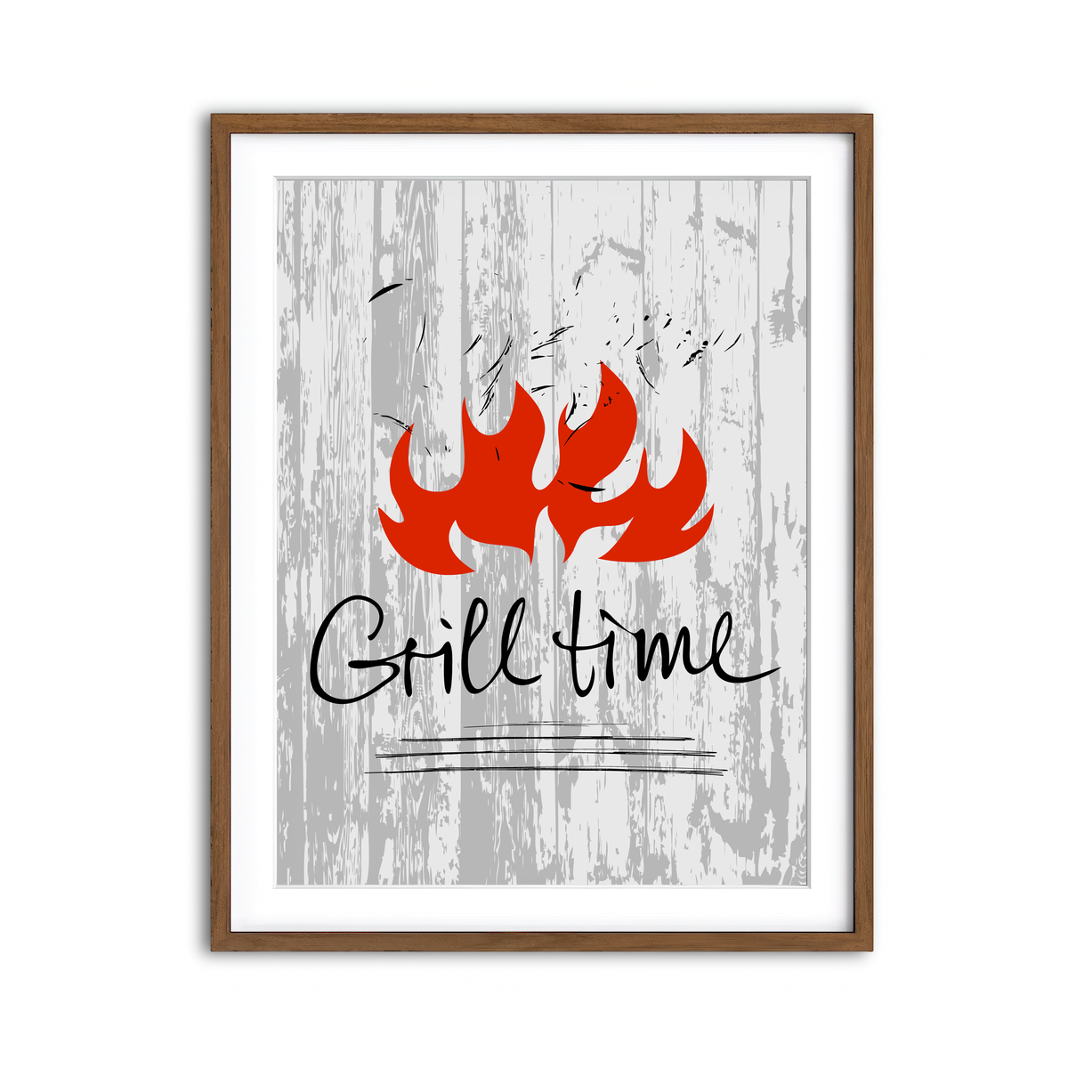 Framed Print 3x4 Walnut