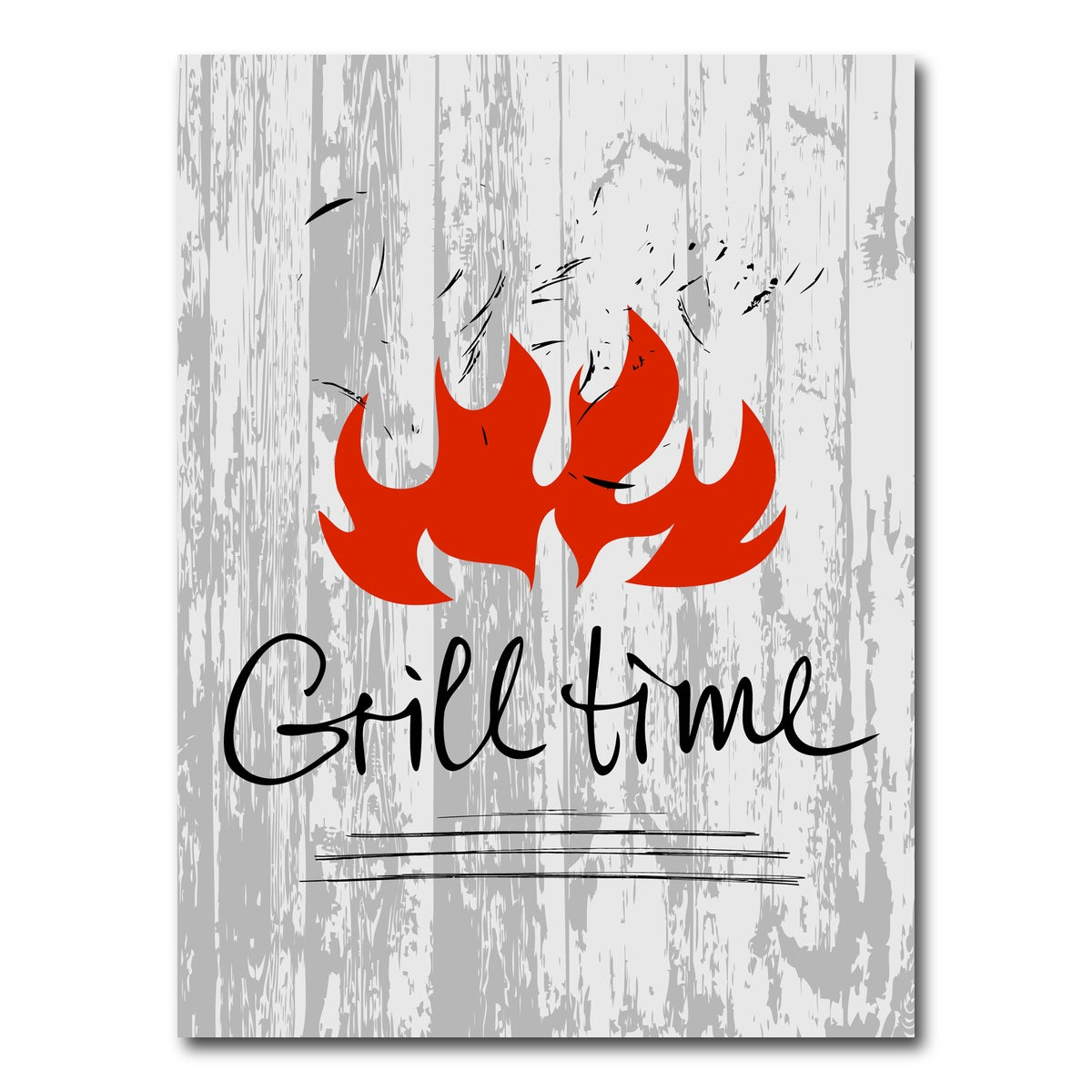 AUTO-MOCKUP WHITE | Grill Time | 1 Piece | Gallery Wrap Canvas | group=3x4