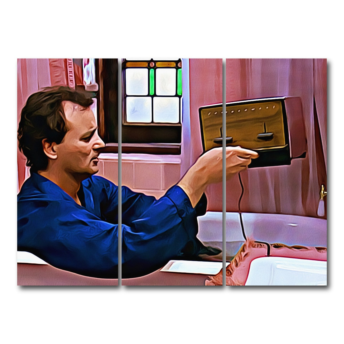 AUTO-MOCKUP WHITE | Groundhog Day Toaster | 3 Piece | Gallery Wrap Canvas | group=8x18