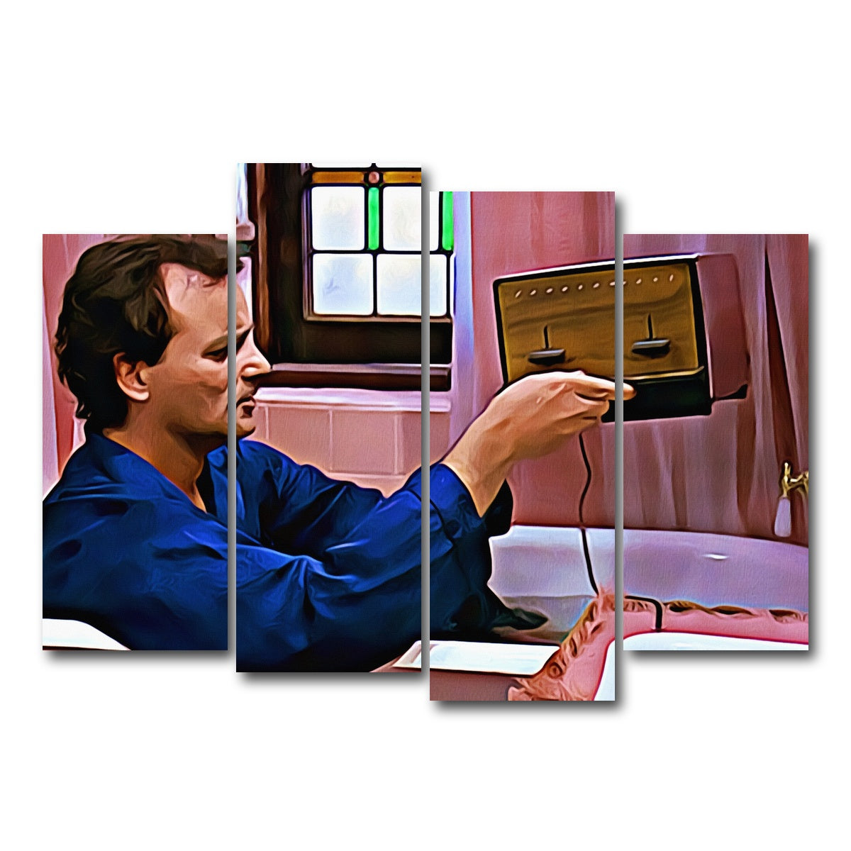 AUTO-MOCKUP WHITE | Groundhog Day Toaster | 4 Piece | Gallery Wrap Canvas | group=4_normal