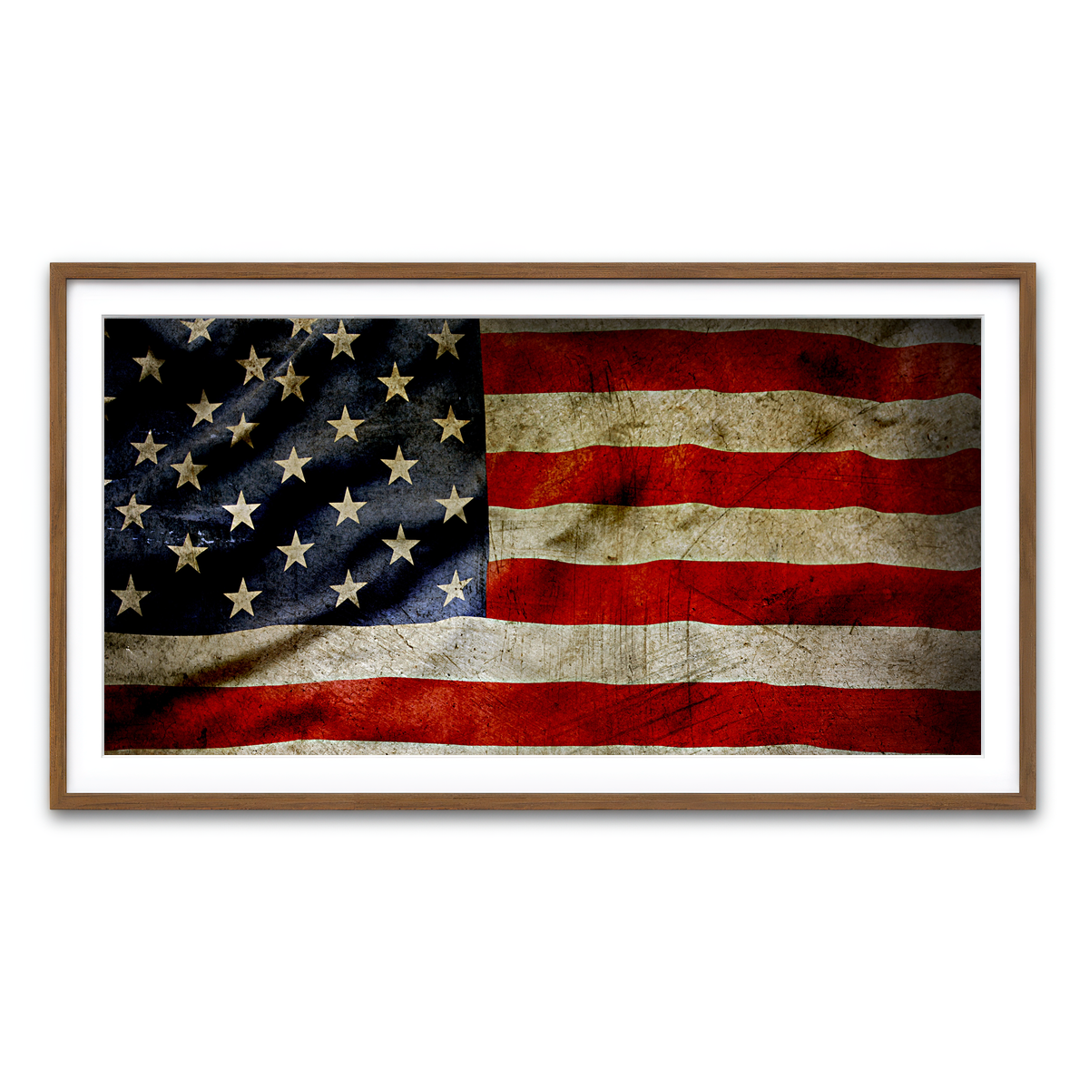 Framed Print 2x1 Walnut