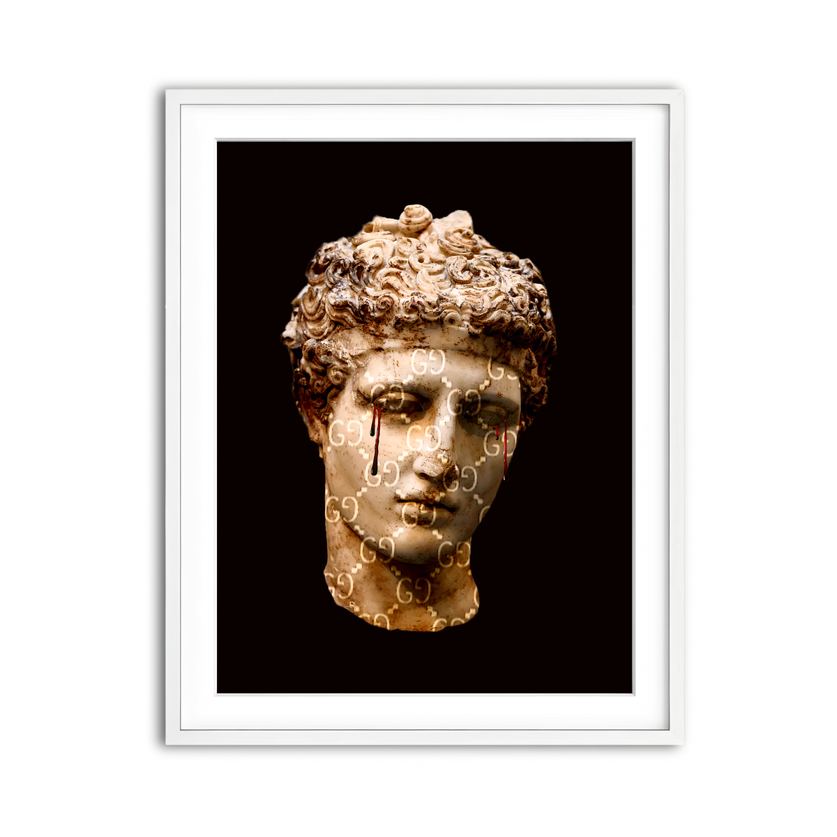 Framed Print 3x4 White