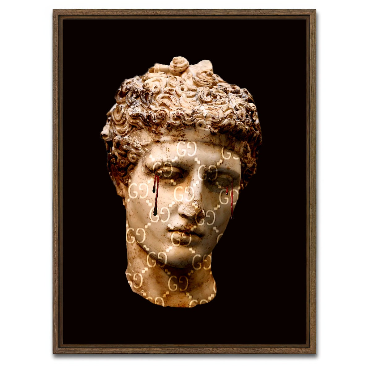 AUTO-MOCKUP WHITE | Gucci Tears | 1 Piece | Walnut Framed Canvas | group=3x4
