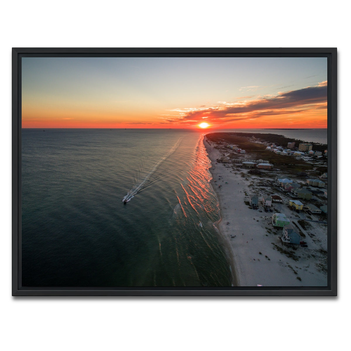 AUTO-MOCKUP WHITE | Gulf Shores - Fort Morgan | 1 Piece | Black Framed Canvas | group=4x3