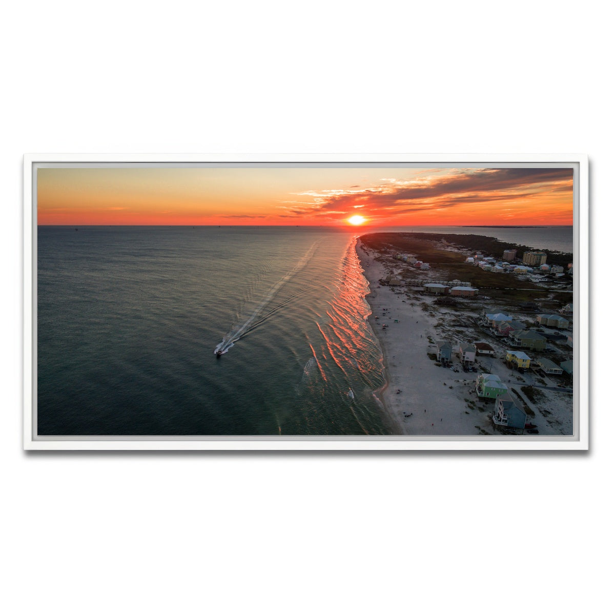 AUTO-MOCKUP WHITE | Gulf Shores - Fort Morgan | 1 Piece | White Framed Canvas | group=2x1