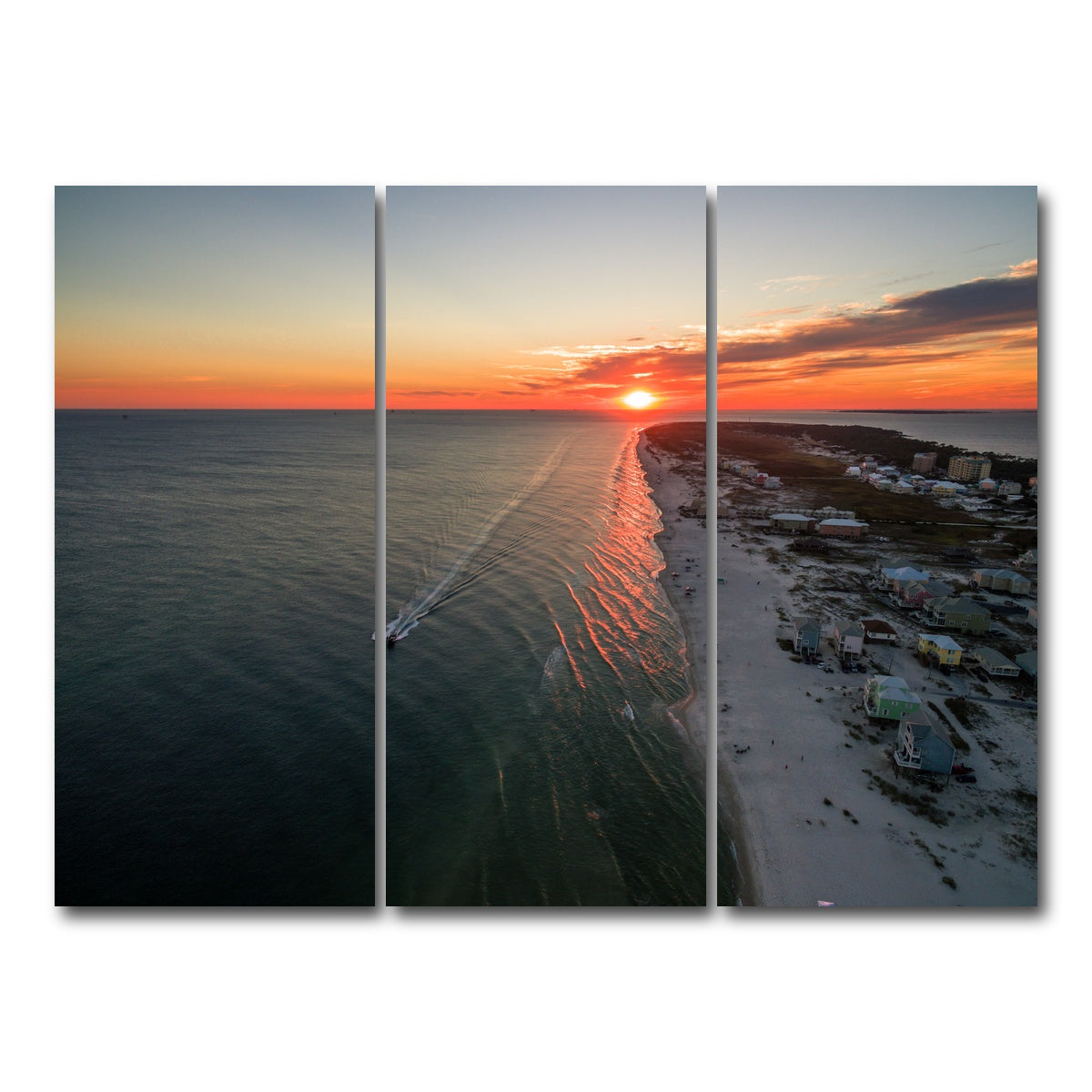 AUTO-MOCKUP WHITE | Gulf Shores - Fort Morgan | 3 Piece | Gallery Wrap Canvas | group=8x18
