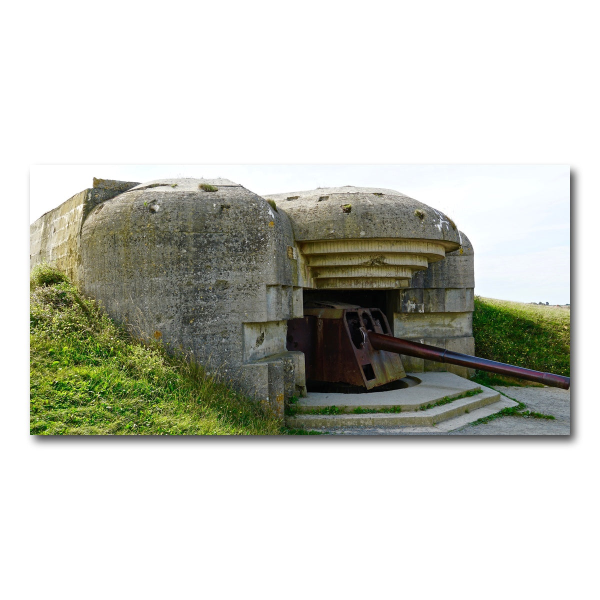 AUTO-MOCKUP WHITE | Gun Battery Normandy Beachhead | 1 Piece | Gallery Wrap Canvas | group=2x1