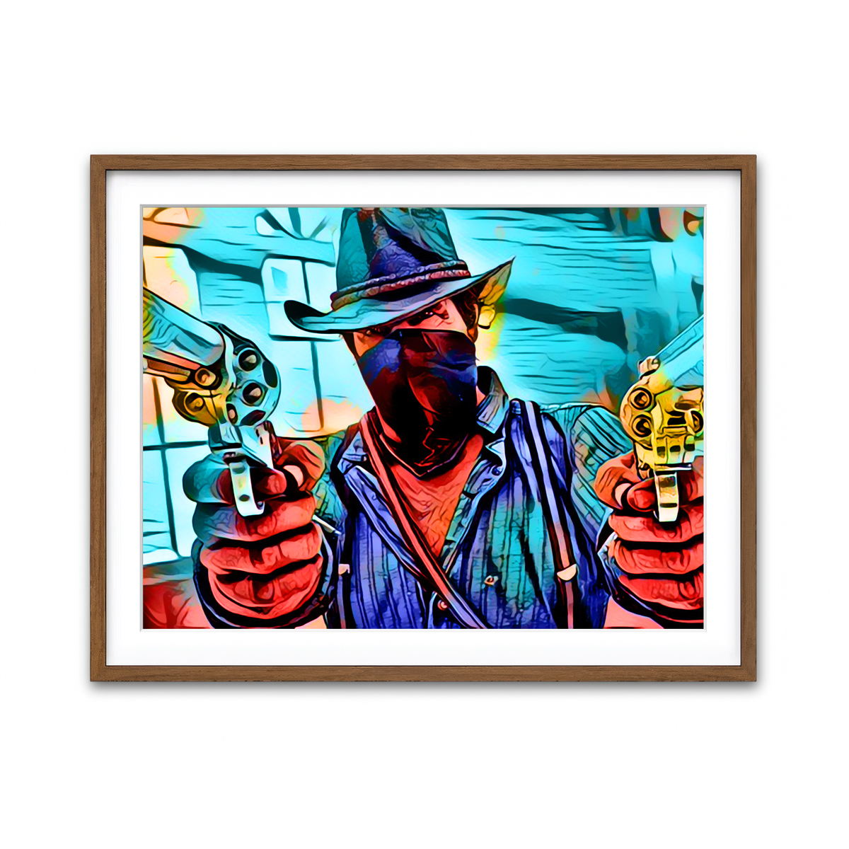 Framed Print 4x3 Walnut