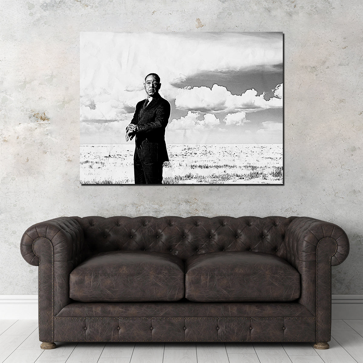Gus Fring Grayscale Wall Art