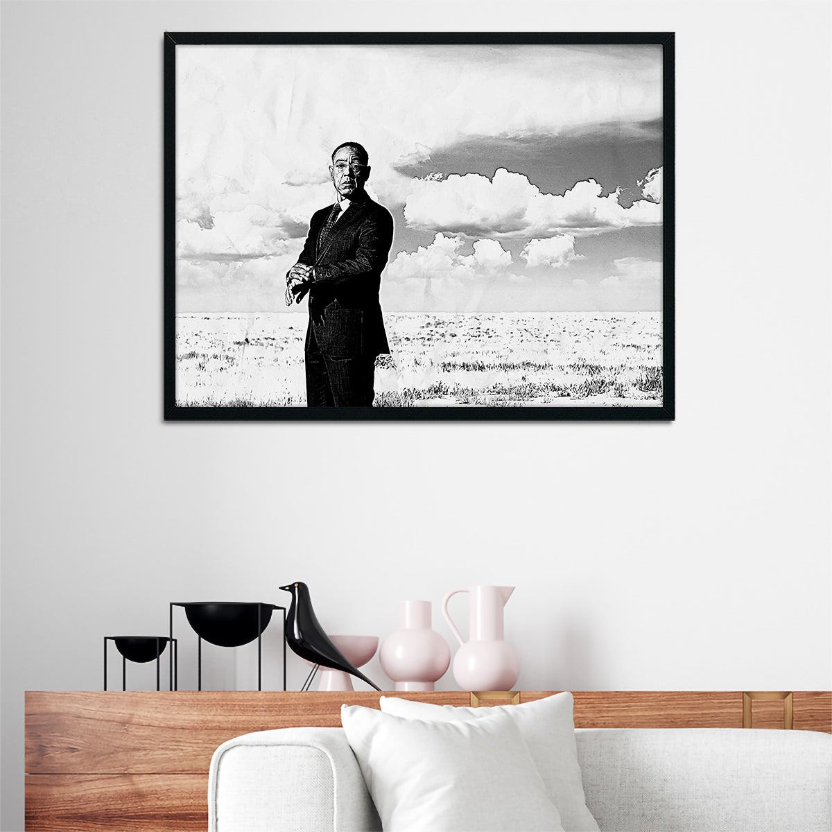 Gus Fring Grayscale Wall Art