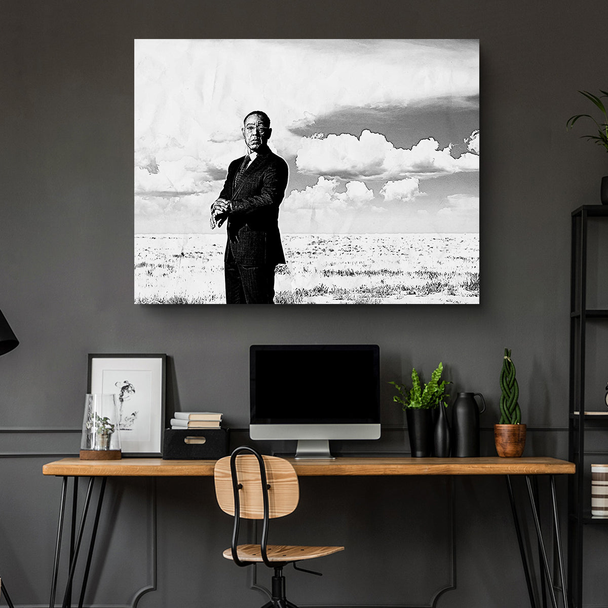 Gus Fring Grayscale Wall Art