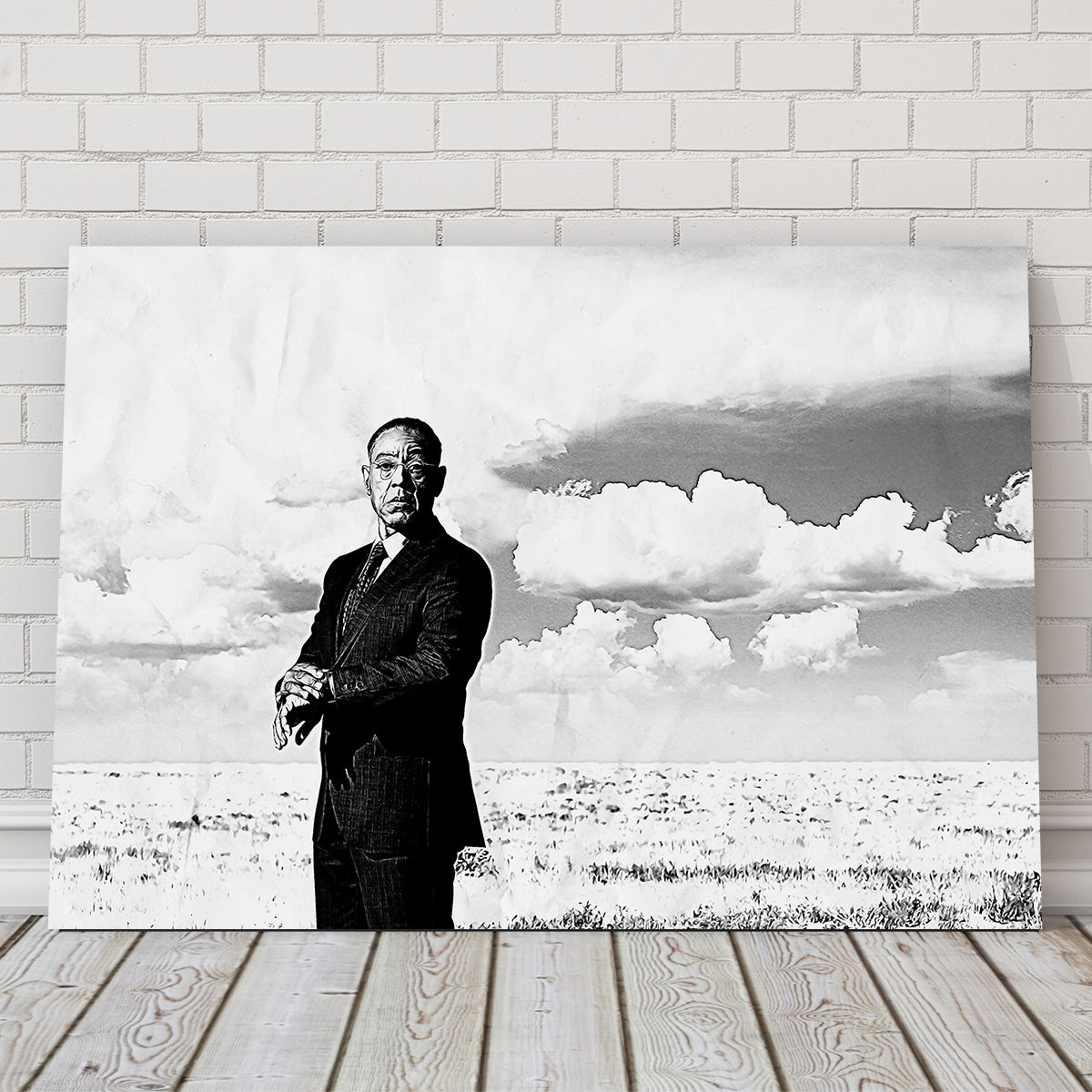 Gus Fring Grayscale Wall Art