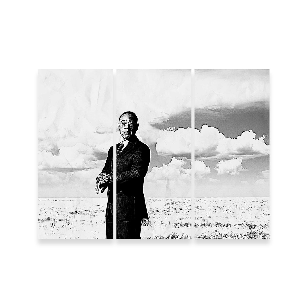 Gus Fring Grayscale Wall Art