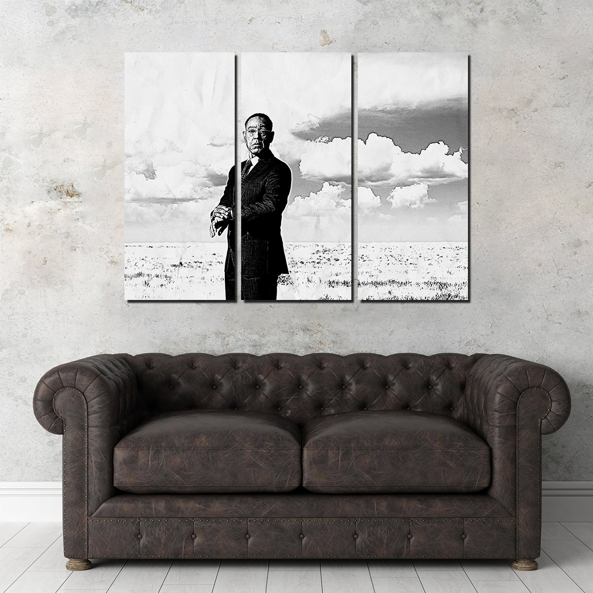 Gus Fring Grayscale Wall Art