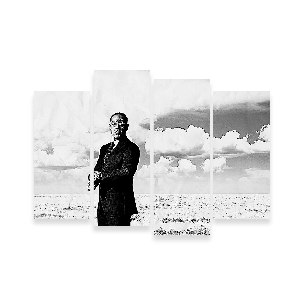 Gus Fring Grayscale Wall Art