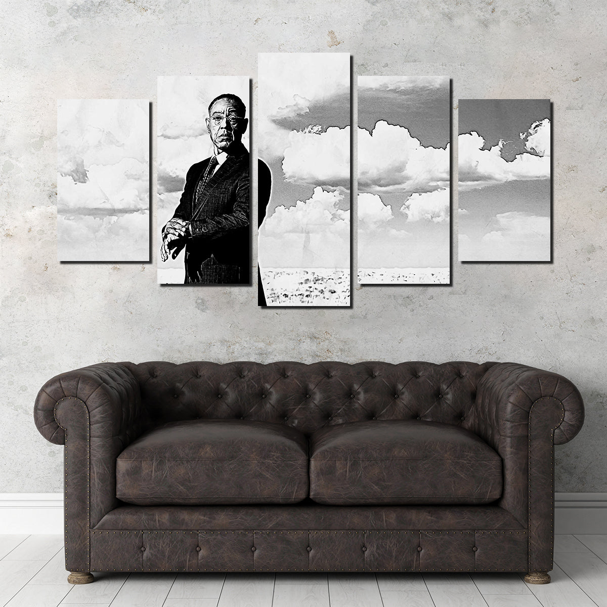 Gus Fring Grayscale Wall Art