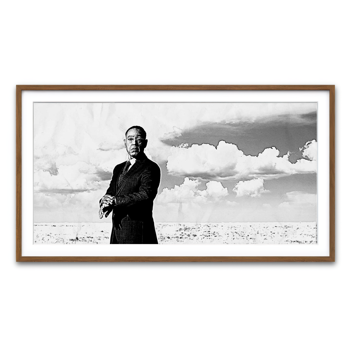 Framed Print 2x1 Walnut