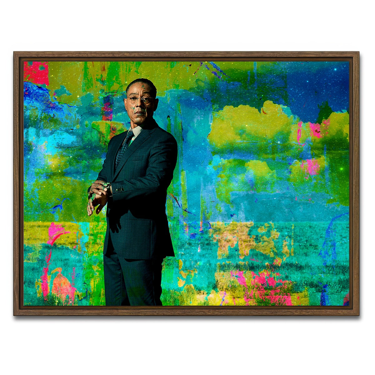 AUTO-MOCKUP WHITE | Gus Fring | 1 Piece | Walnut Framed Canvas | group=4x3