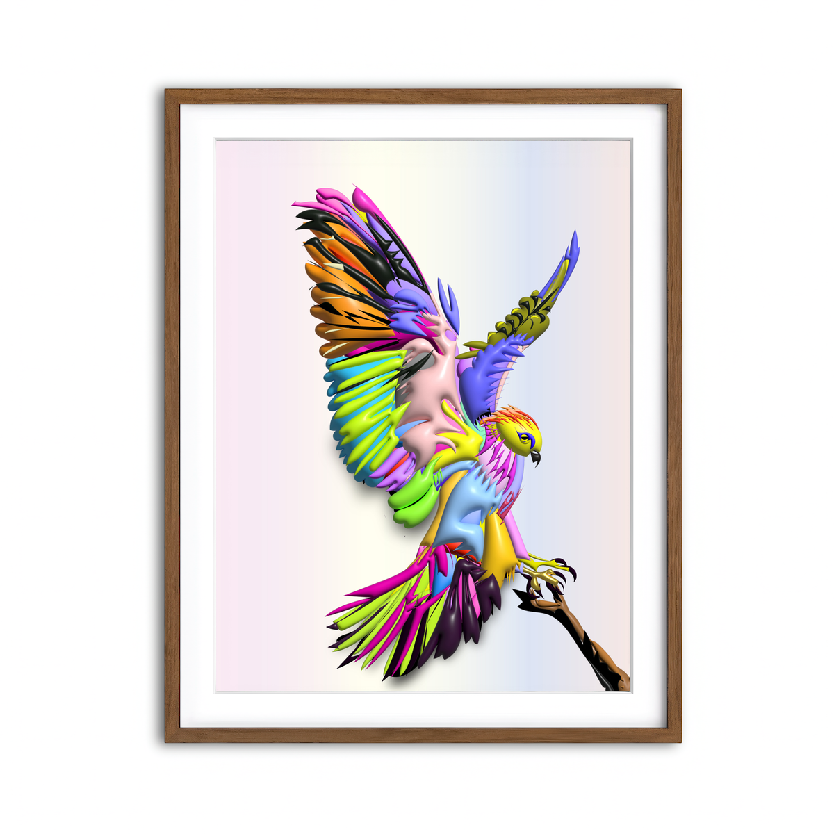 Framed Print 3x4 Walnut