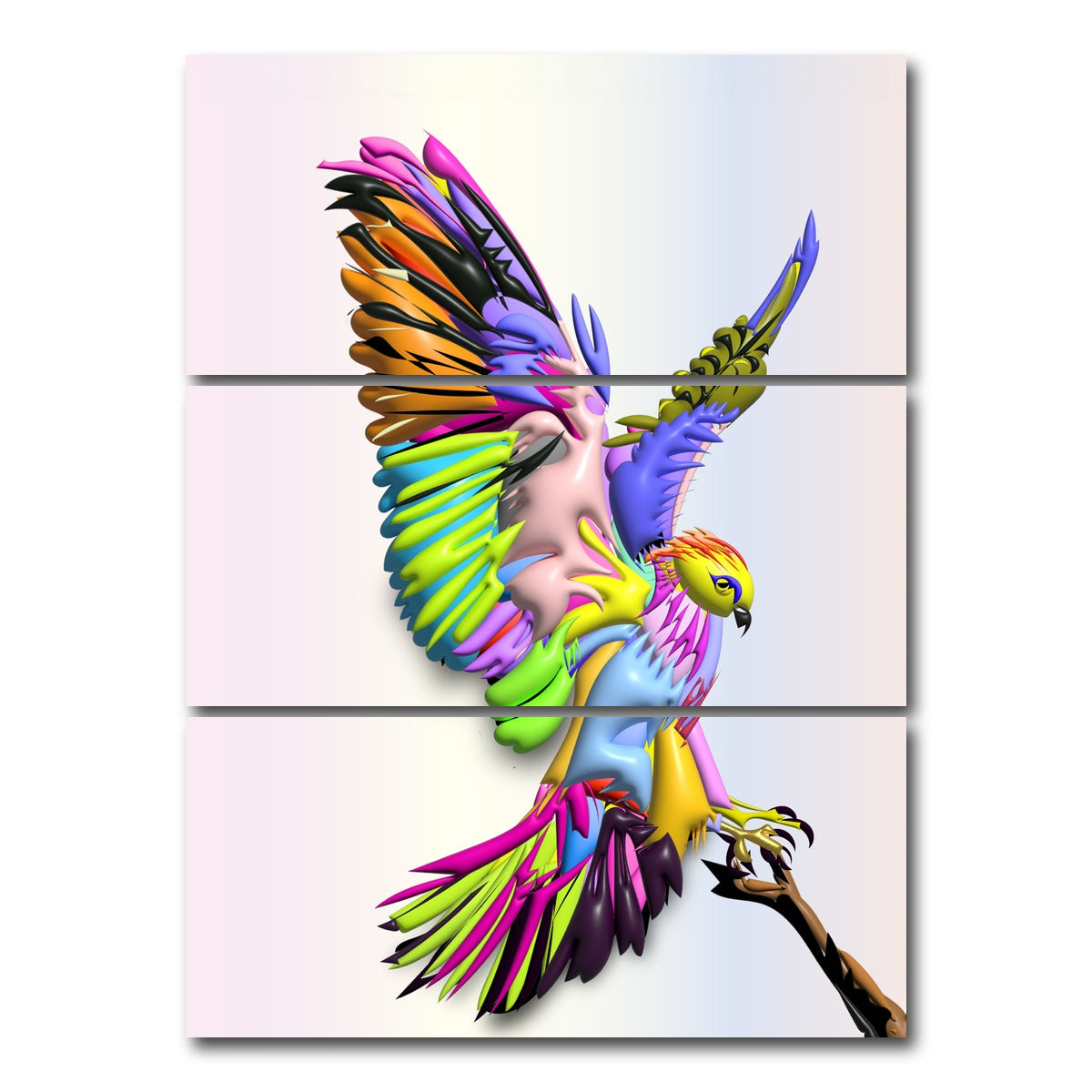 AUTO-MOCKUP WHITE | HAWK LANDING | 3 Piece | Gallery Wrap Canvas | group=8x18_stacked