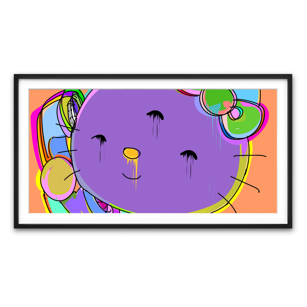 Framed Print 2x1 Black