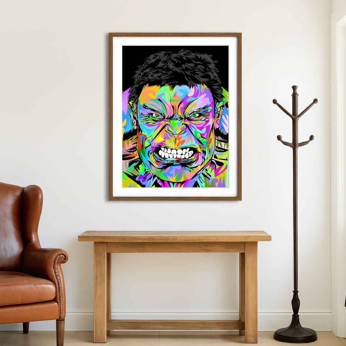 AUTO-MOCKUP ROOM | Hulk Color Wall Art