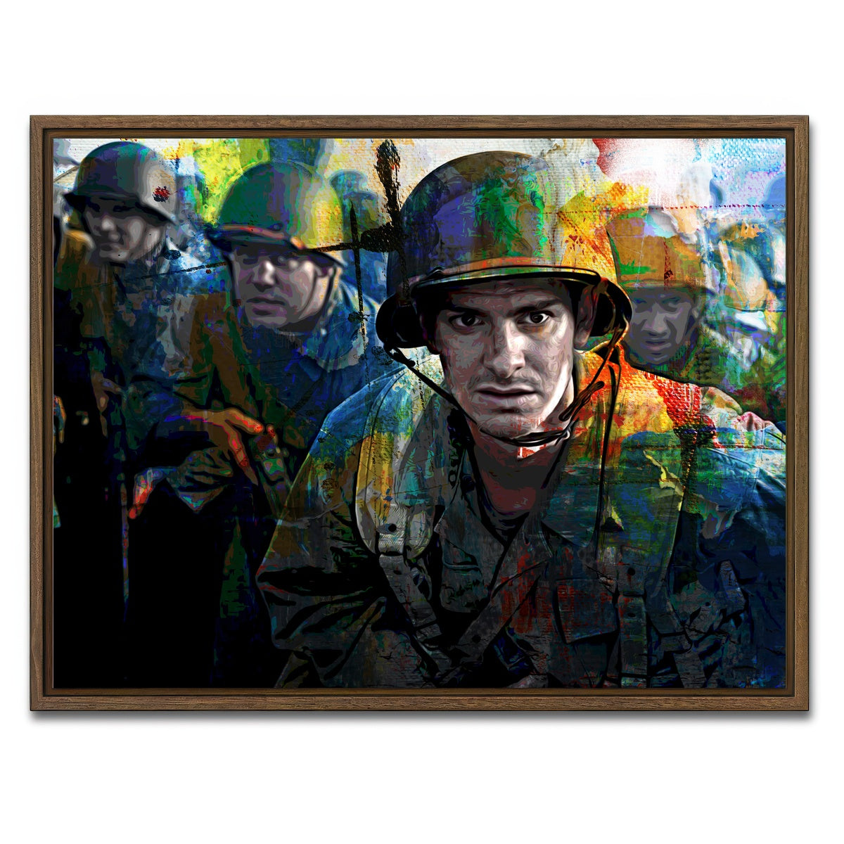 AUTO-MOCKUP WHITE | Hacksaw Ridge | 1 Piece | Walnut Framed Canvas | group=4x3