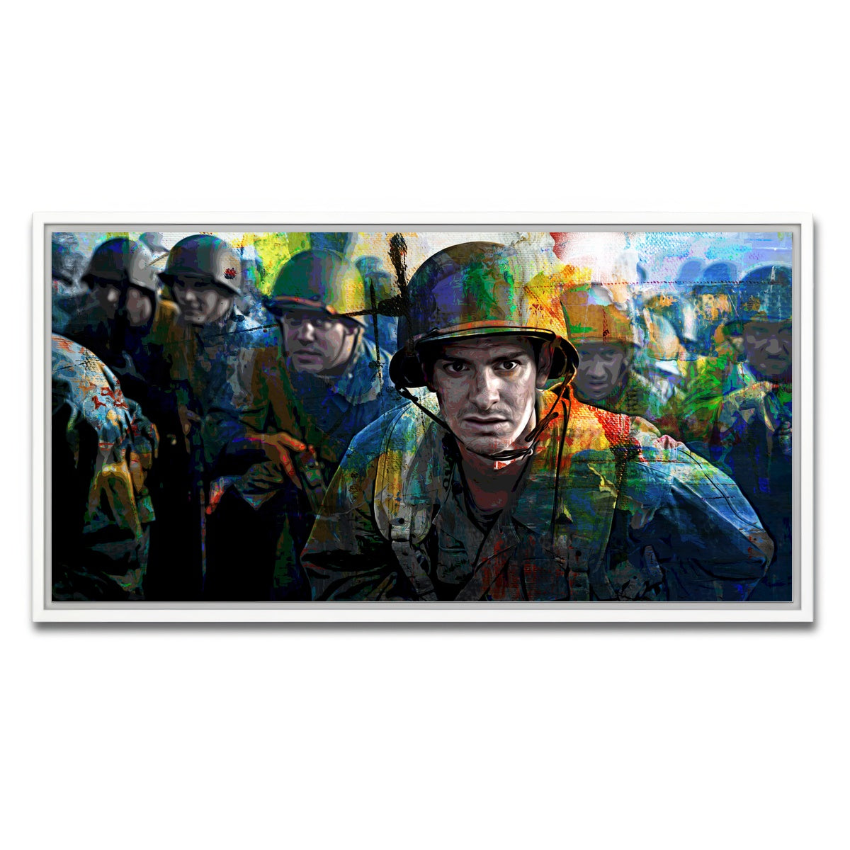 AUTO-MOCKUP WHITE | Hacksaw Ridge | 1 Piece | White Framed Canvas | group=2x1