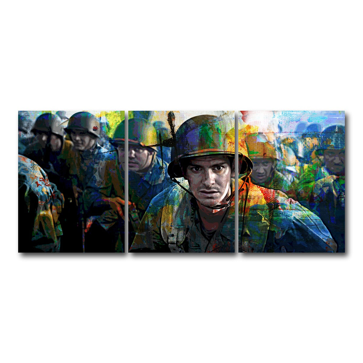 AUTO-MOCKUP WHITE | Hacksaw Ridge | 3 Piece | Gallery Wrap Canvas | group=18x24