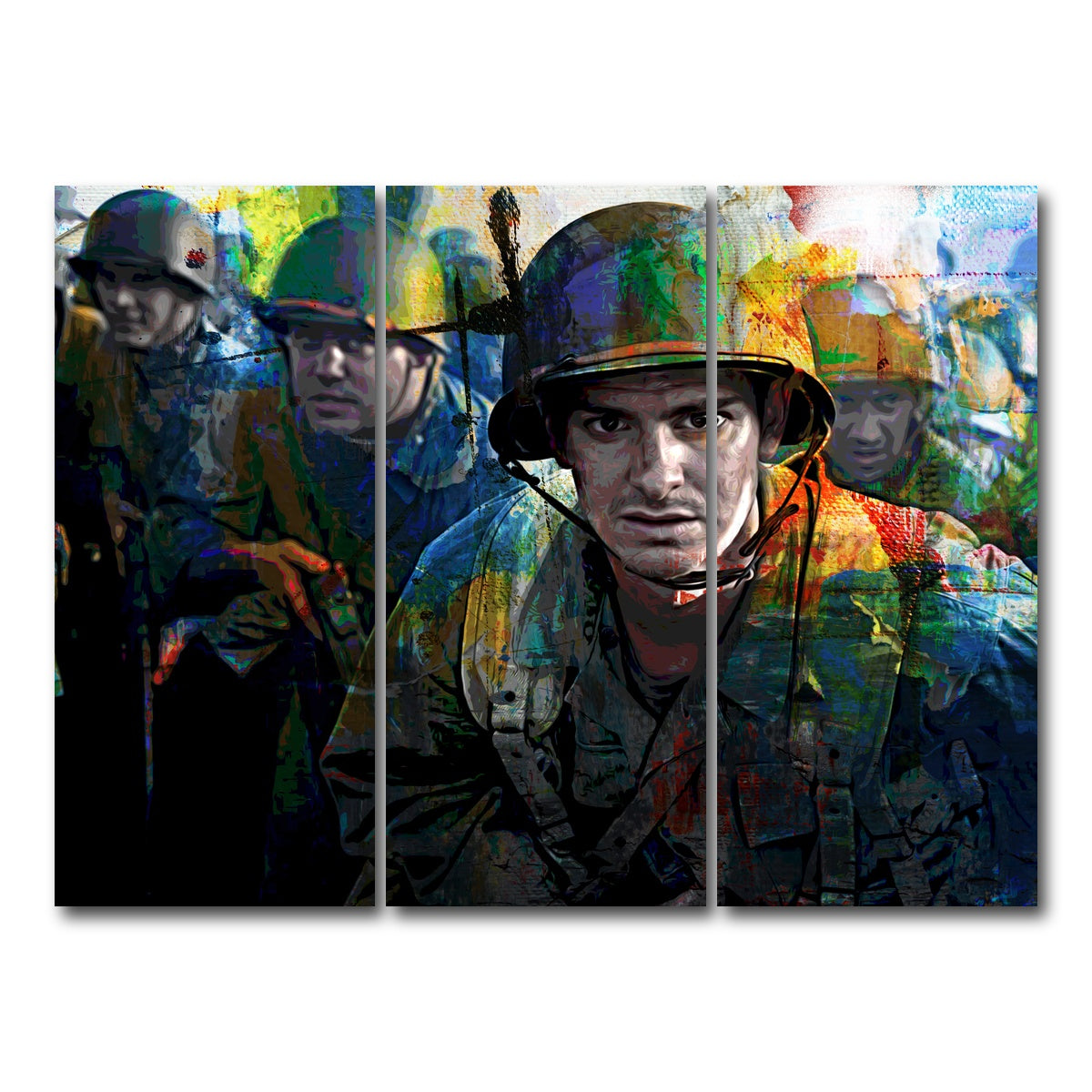 AUTO-MOCKUP WHITE | Hacksaw Ridge | 3 Piece | Gallery Wrap Canvas | group=8x18