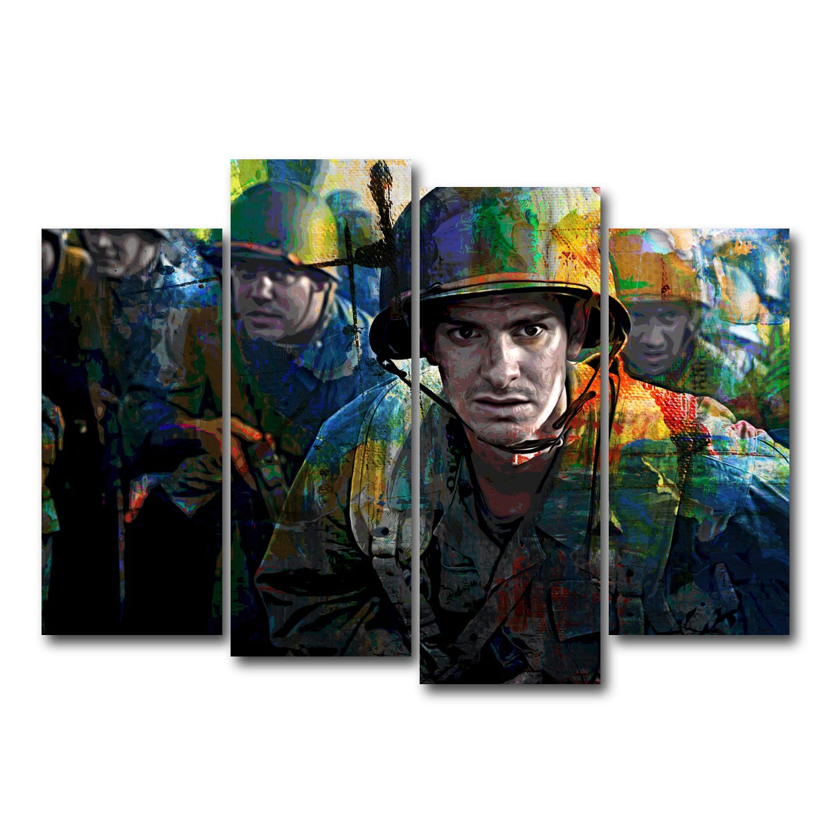 AUTO-MOCKUP WHITE | Hacksaw Ridge | 4 Piece | Gallery Wrap Canvas | group=4_normal