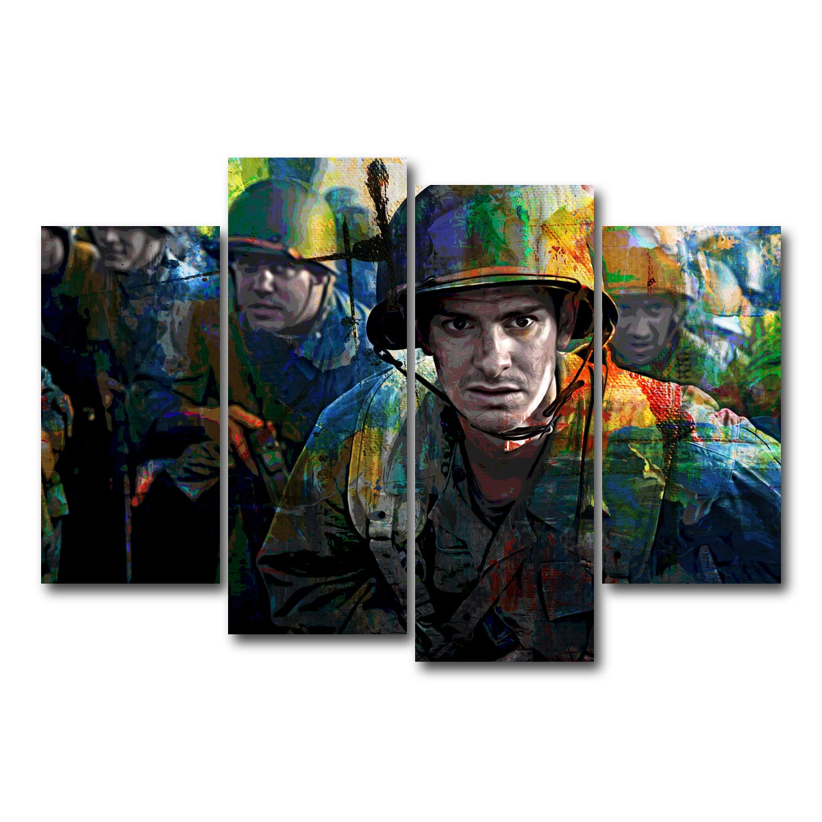 AUTO-MOCKUP WHITE | Hacksaw Ridge | 4 Piece | Gallery Wrap Canvas | group=4_short