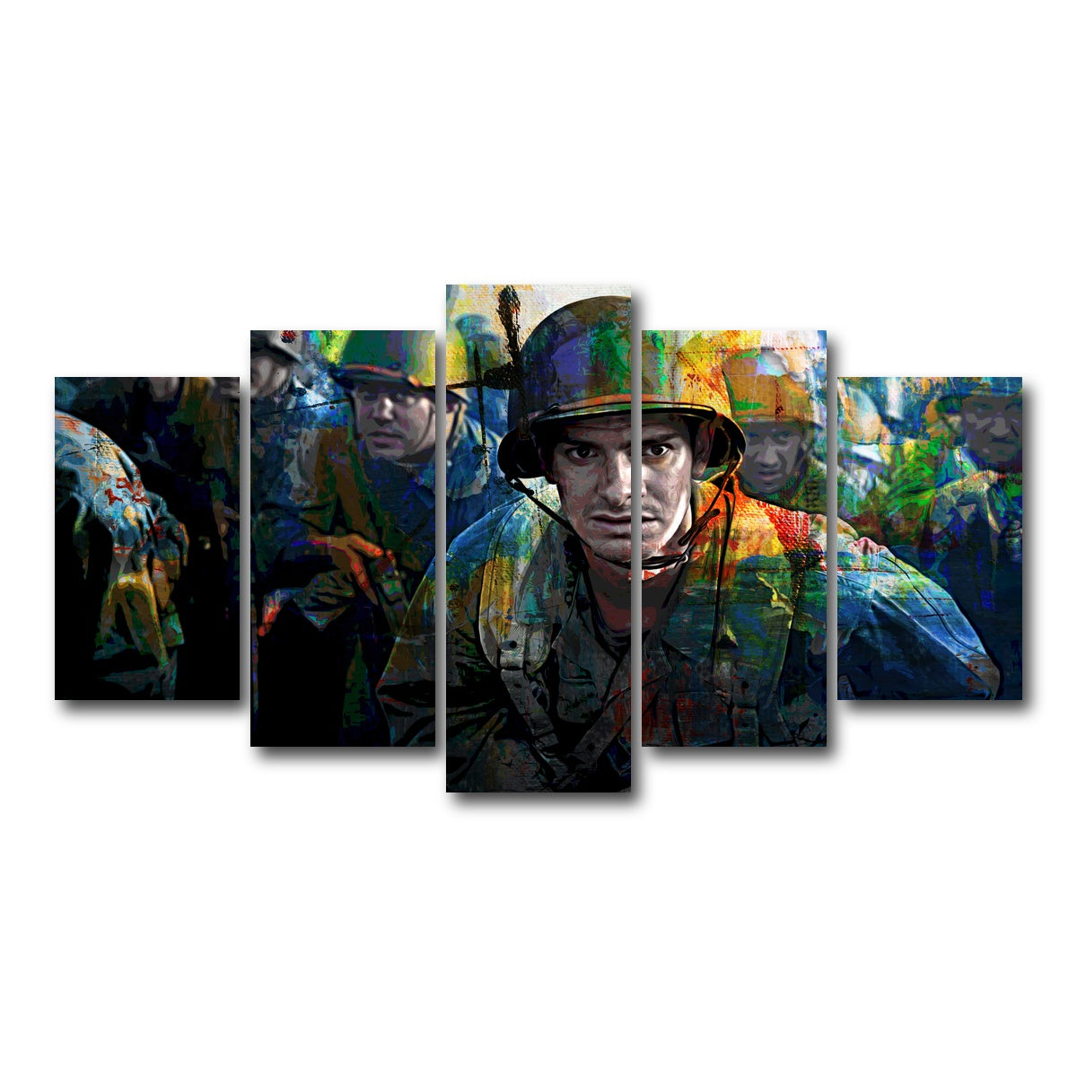 AUTO-MOCKUP WHITE | Hacksaw Ridge | 5 Piece | Gallery Wrap Canvas | group=5_normal