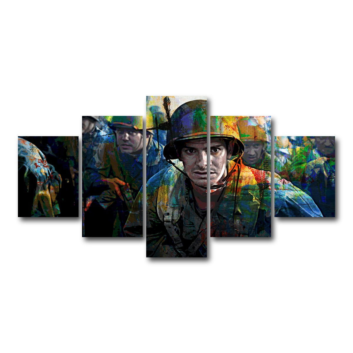 AUTO-MOCKUP WHITE | Hacksaw Ridge | 5 Piece | Gallery Wrap Canvas | group=5_short