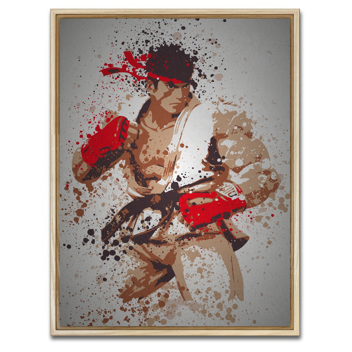 AUTO-MOCKUP WHITE | Hadouken | 1 Piece | Natural Framed Canvas | group=3x4
