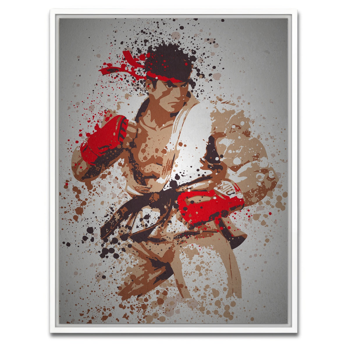 AUTO-MOCKUP WHITE | Hadouken | 1 Piece | White Framed Canvas | group=3x4
