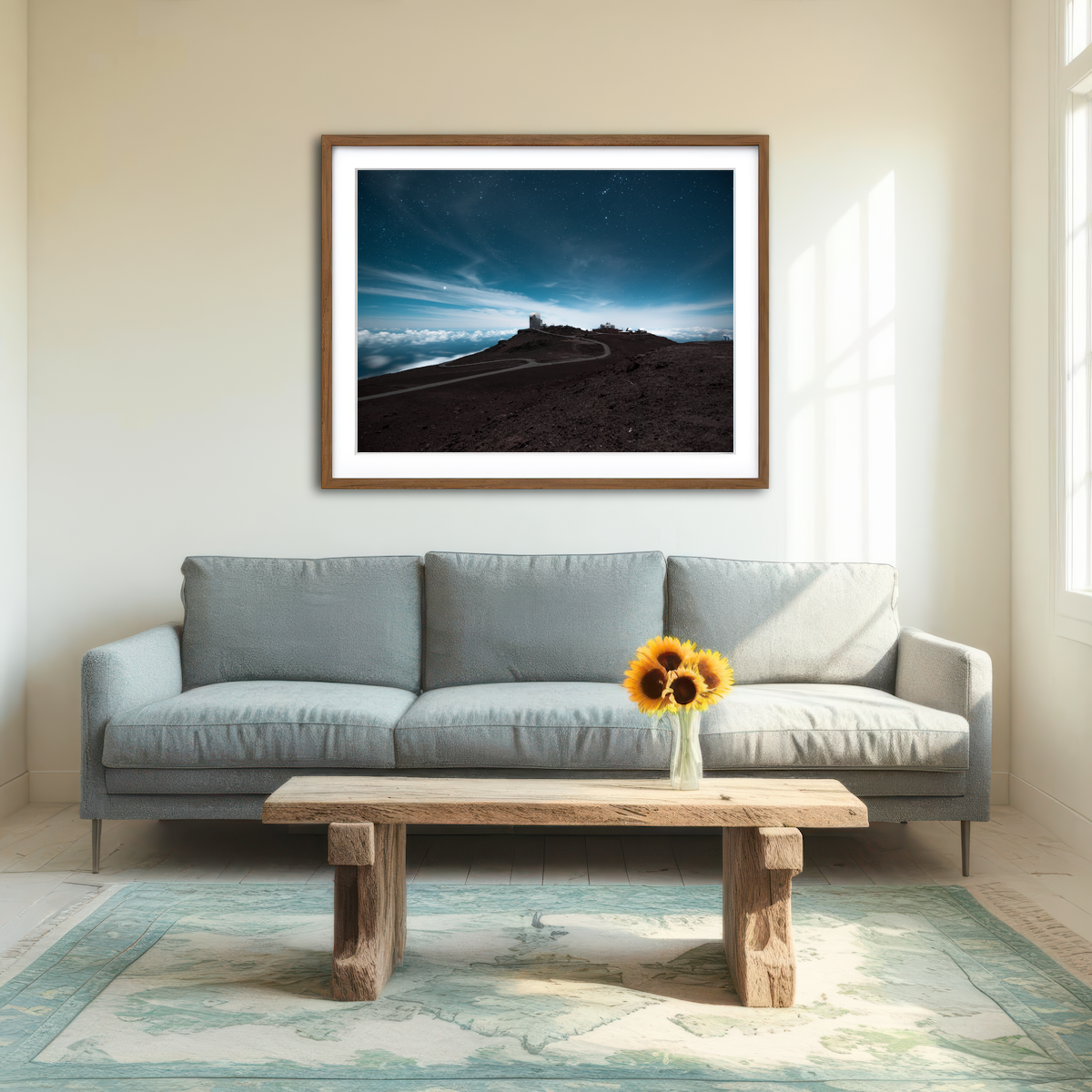 AUTO-MOCKUP ROOM | Haleakala at Night Wall Art