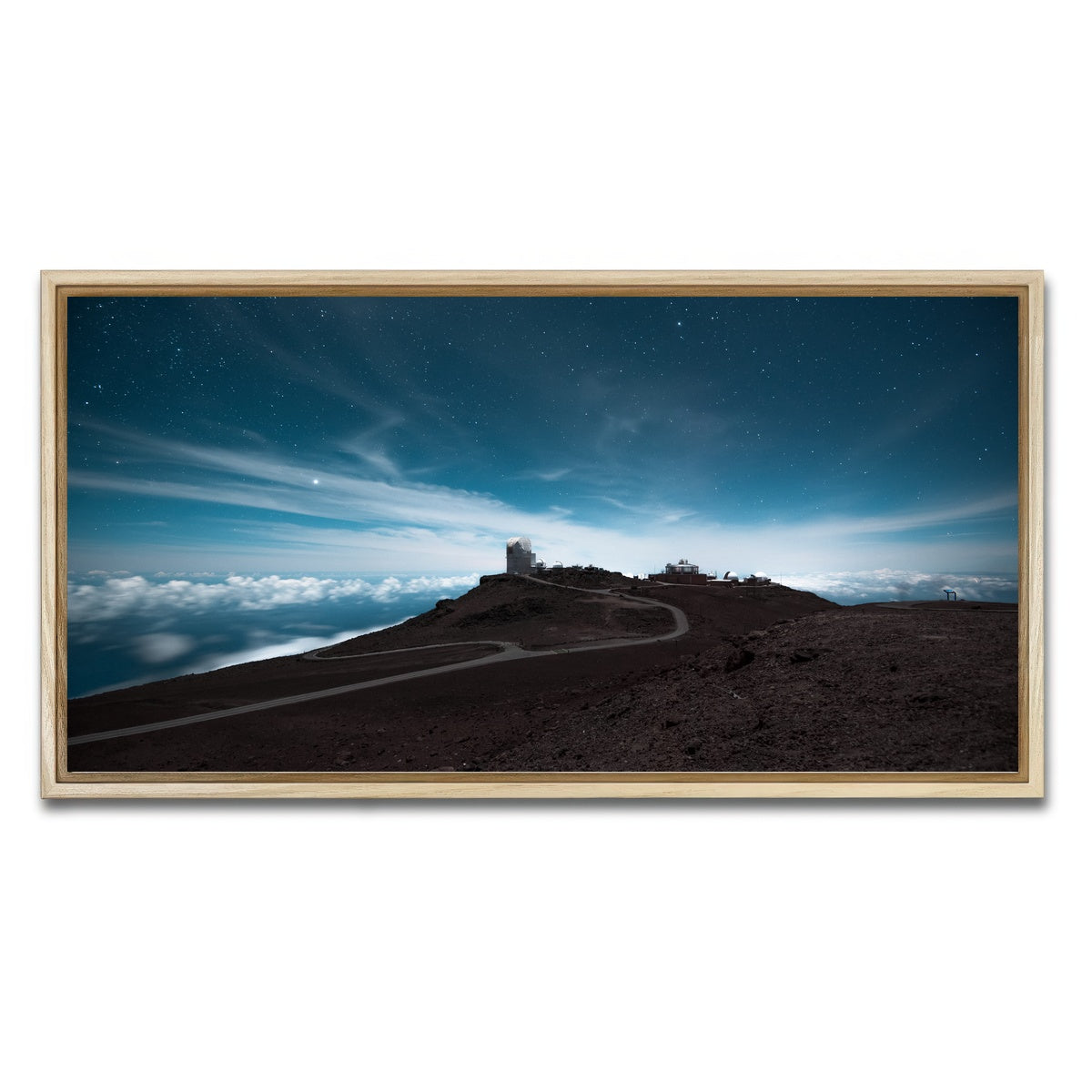 AUTO-MOCKUP WHITE | Haleakala at Night | 1 Piece | Natural Framed Canvas | group=2x1