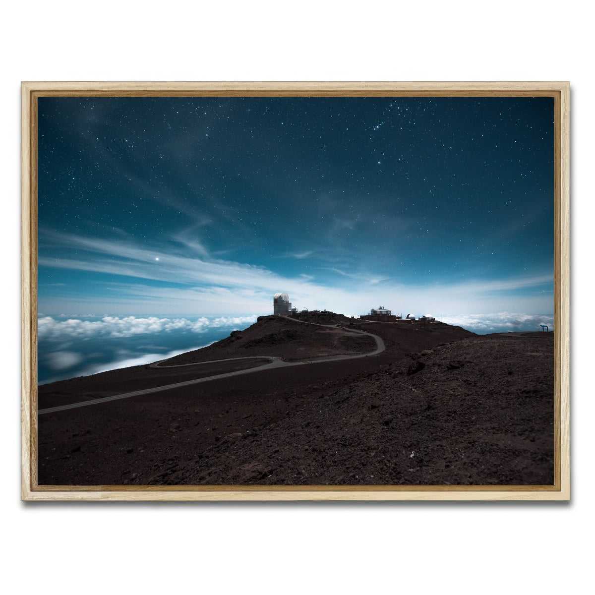 AUTO-MOCKUP WHITE | Haleakala at Night | 1 Piece | Natural Framed Canvas | group=4x3
