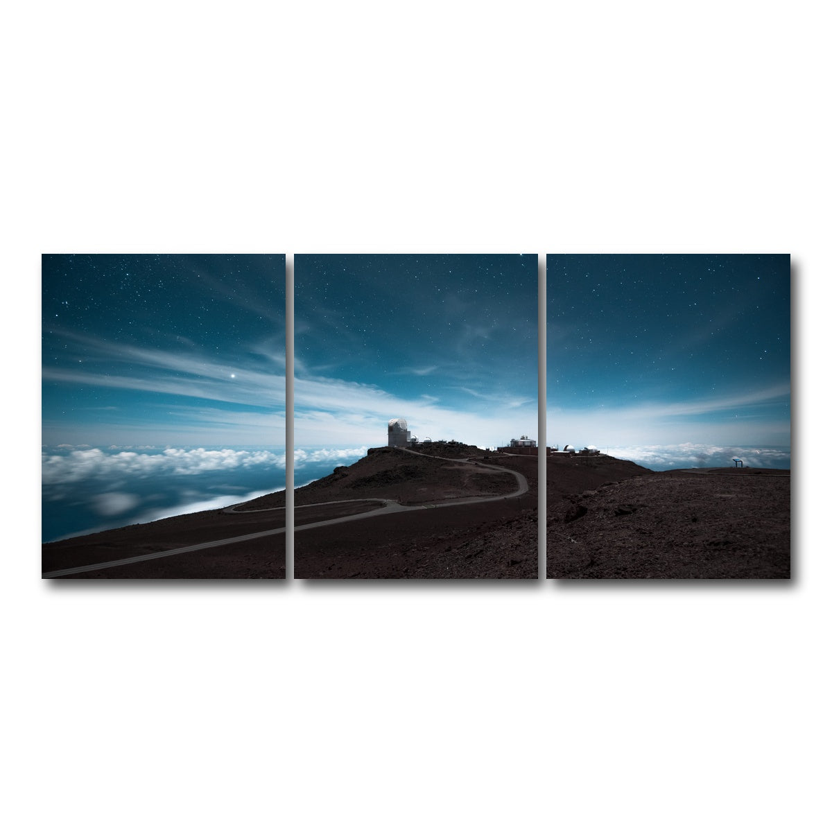 AUTO-MOCKUP WHITE | Haleakala at Night | 3 Piece | Gallery Wrap Canvas | group=18x24