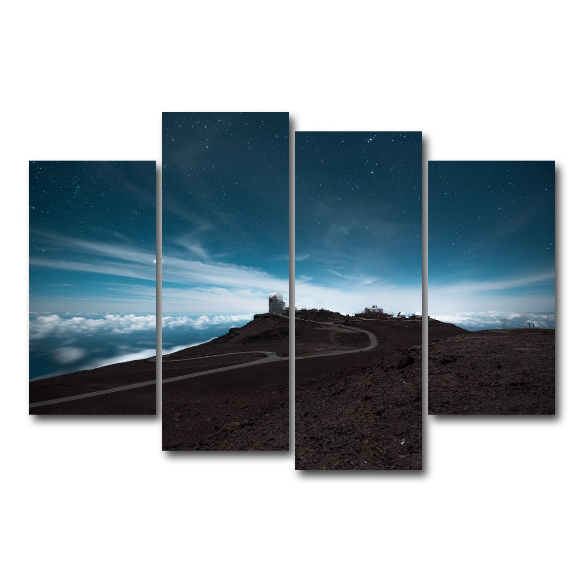 AUTO-MOCKUP WHITE | Haleakala at Night | 4 Piece | Gallery Wrap Canvas | group=4_short