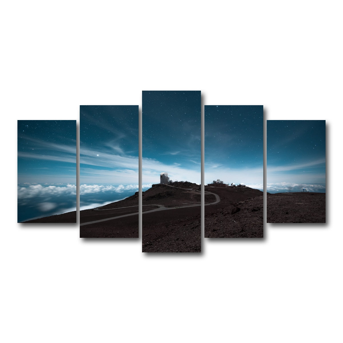 AUTO-MOCKUP WHITE | Haleakala at Night | 5 Piece | Gallery Wrap Canvas | group=5_normal
