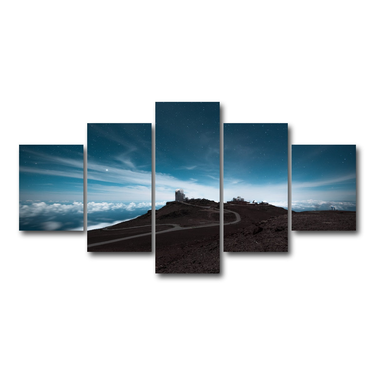 AUTO-MOCKUP WHITE | Haleakala at Night | 5 Piece | Gallery Wrap Canvas | group=5_short