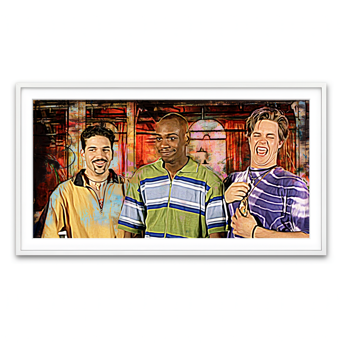 Framed Print 2x1 White