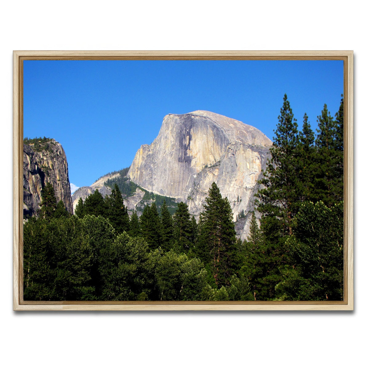 AUTO-MOCKUP WHITE | Half Dome Yosemite | 1 Piece | Natural Framed Canvas | group=4x3