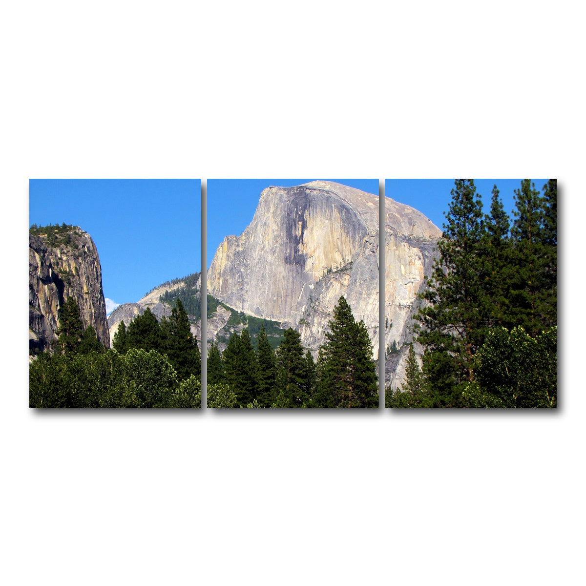 AUTO-MOCKUP WHITE | Half Dome Yosemite | 3 Piece | Gallery Wrap Canvas | group=18x24
