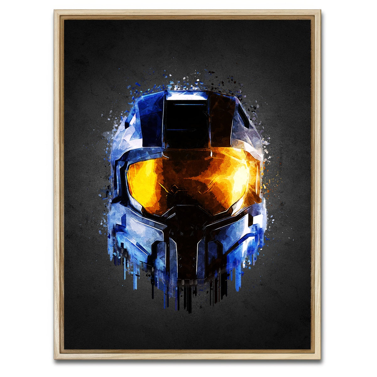 AUTO-MOCKUP WHITE | Halo Portrait | 1 Piece | Natural Framed Canvas | group=3x4