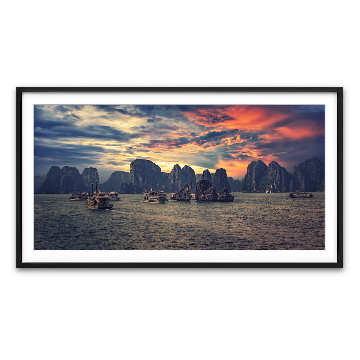 Framed Print 2x1 Black