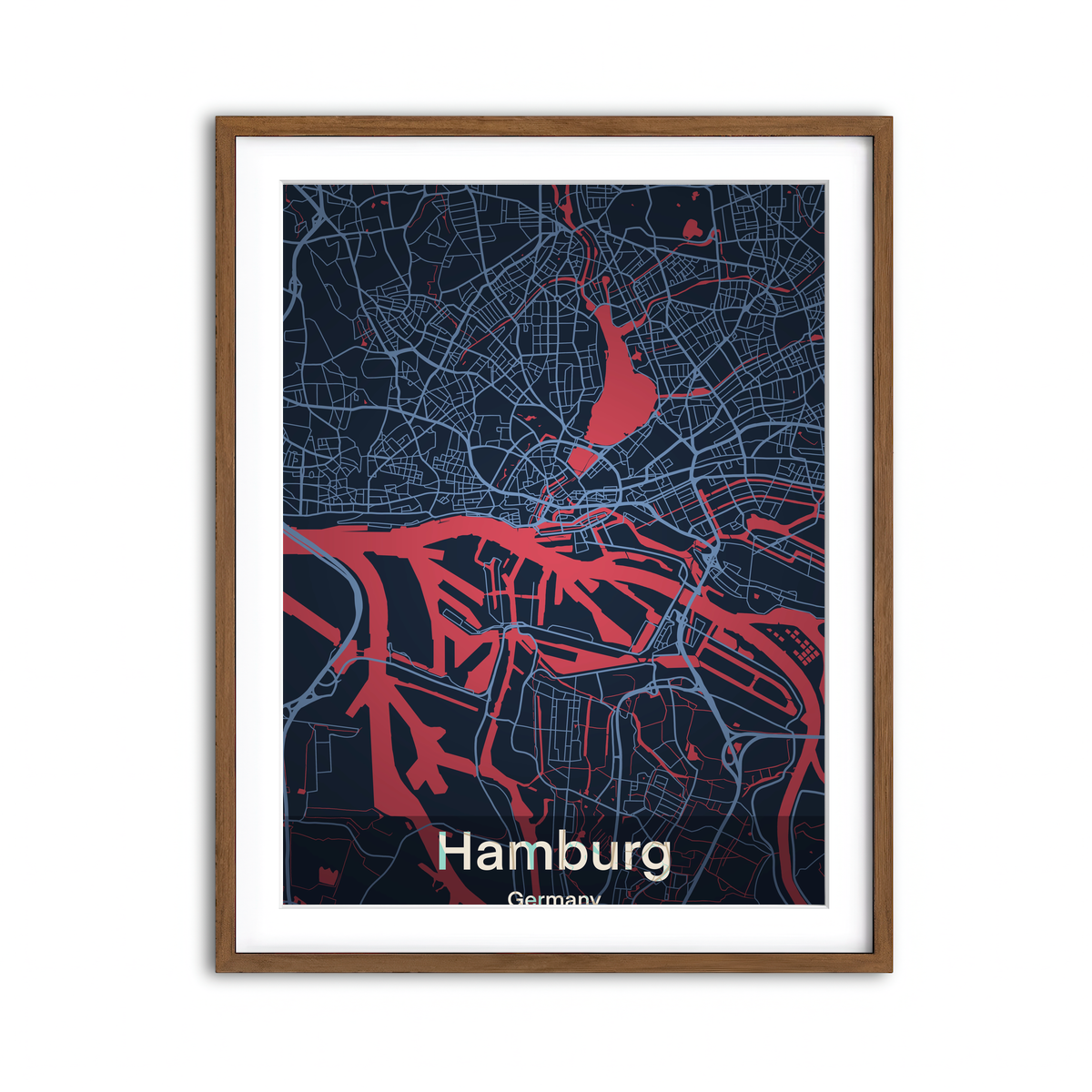 Framed Print 3x4 Walnut