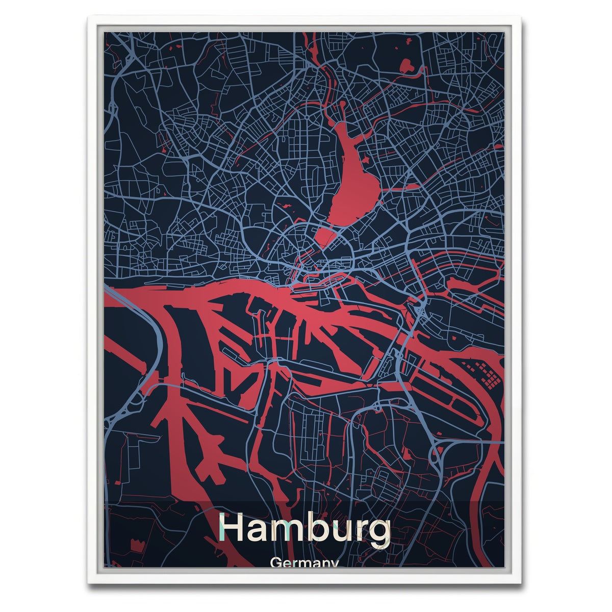 AUTO-MOCKUP WHITE | Hamburg | 1 Piece | White Framed Canvas | group=3x4